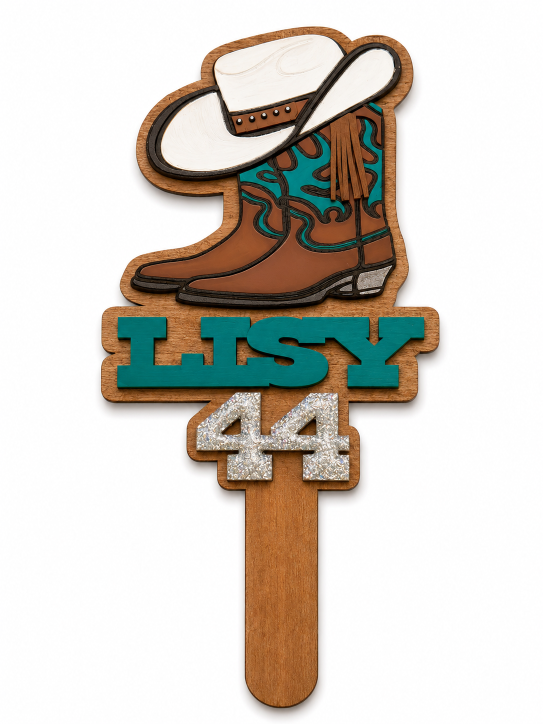 Country Western Cake Topper