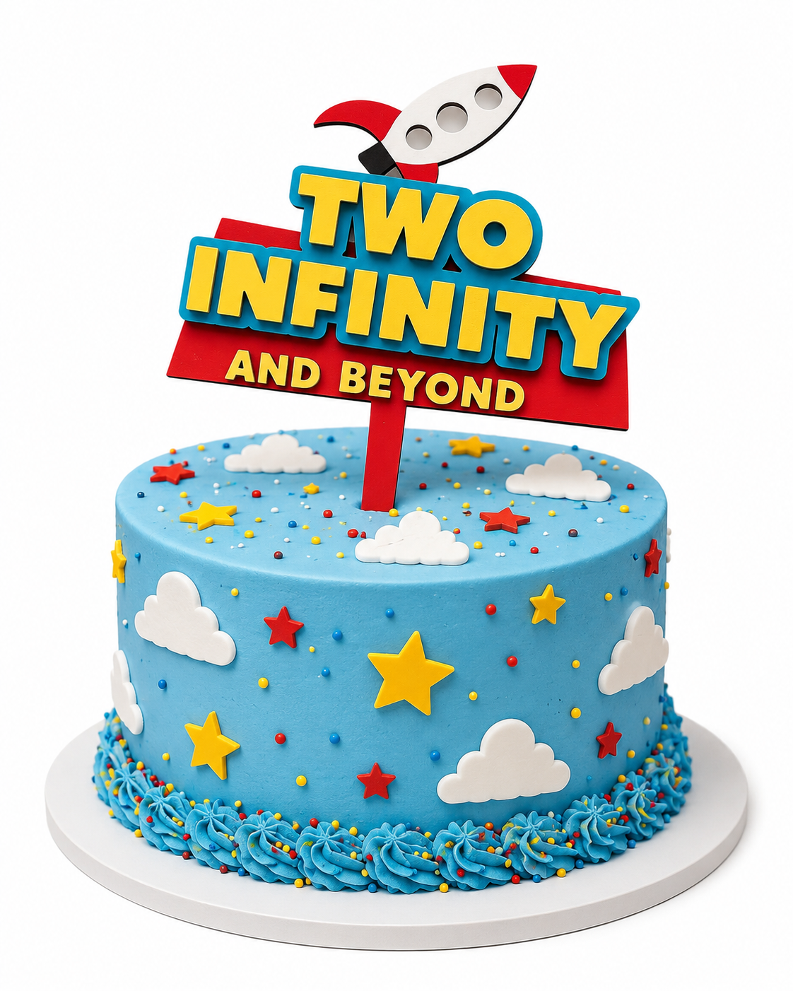 Toy Story 2nd Birthday Cake Topper Two Infinity and Beyond
