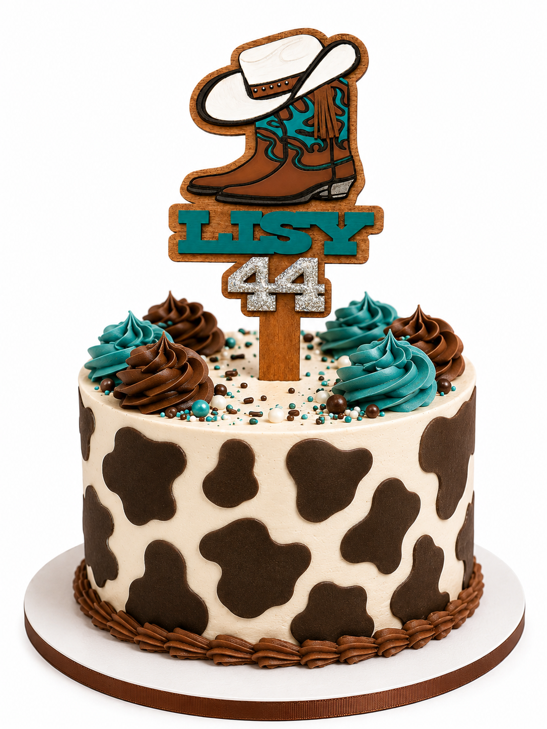 Country Western Cake Topper