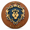 World of Warcraft Inspired Wooden Faction Sign | Horde or Alliance | Gamer Room Decor| Fandom Wall Art