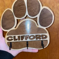 Personalized Dog Leash Holder - Dog Leash Holder - Custom Pet - Pet Leash Holder - Pet Accessories - Wall Leash Hanger - Pet Leash Hanger