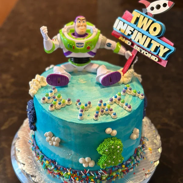 Toy Story Cake Topper - Two Infinity and Beyond - Cake Topper - Disney Cake Topper - Toy Story Party Decor - Toy Story Birthday - Toy Story