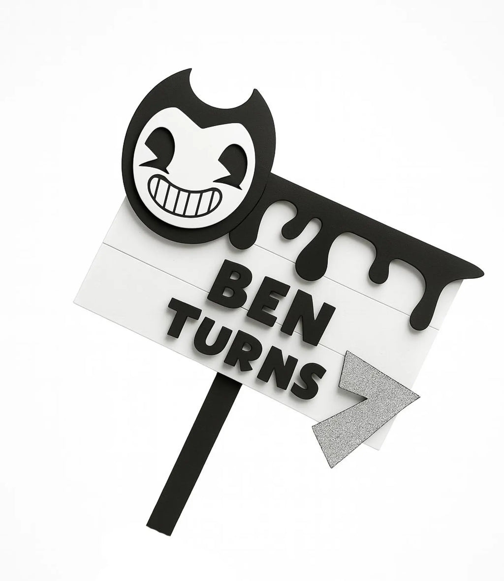 Bendy and the Ink Machine Cake Topper - BATIM