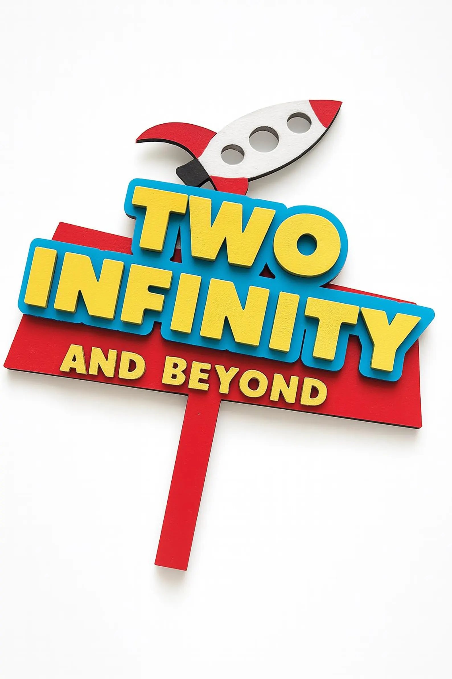 Toy Story 2nd Birthday Cake Topper Two Infinity and Beyond